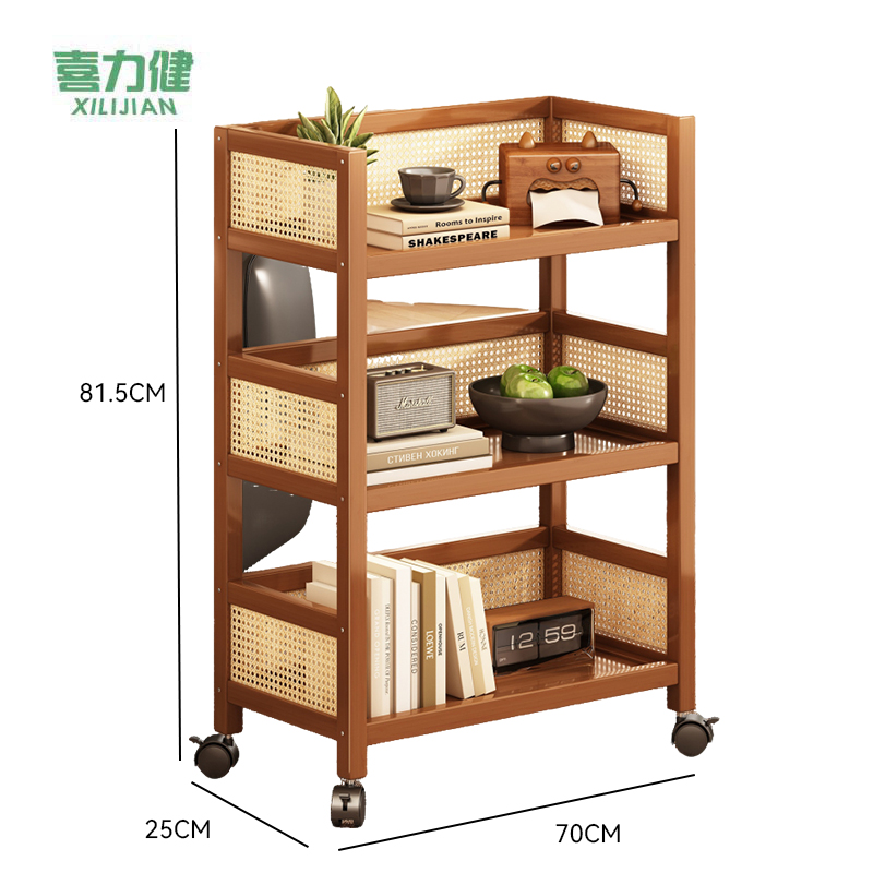 喜力健 零食收纳架 70*25*81.5CM-带轮 个高清大图