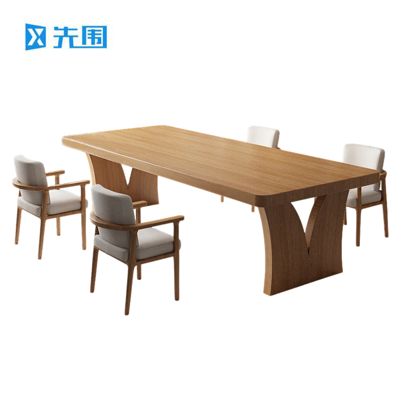 先围 实木会议桌 140*70*75cm-1桌4椅组合 张
