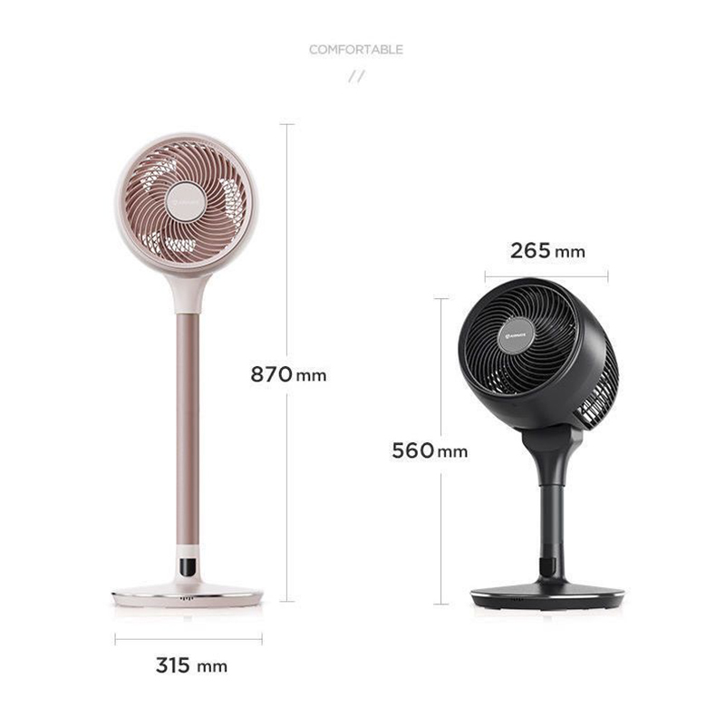 艾美特(Airmate)空气循环扇电风扇家用落地扇32档直流变频定时办公室风扇卧室客厅粉红色FA23-RD66-1高清大图