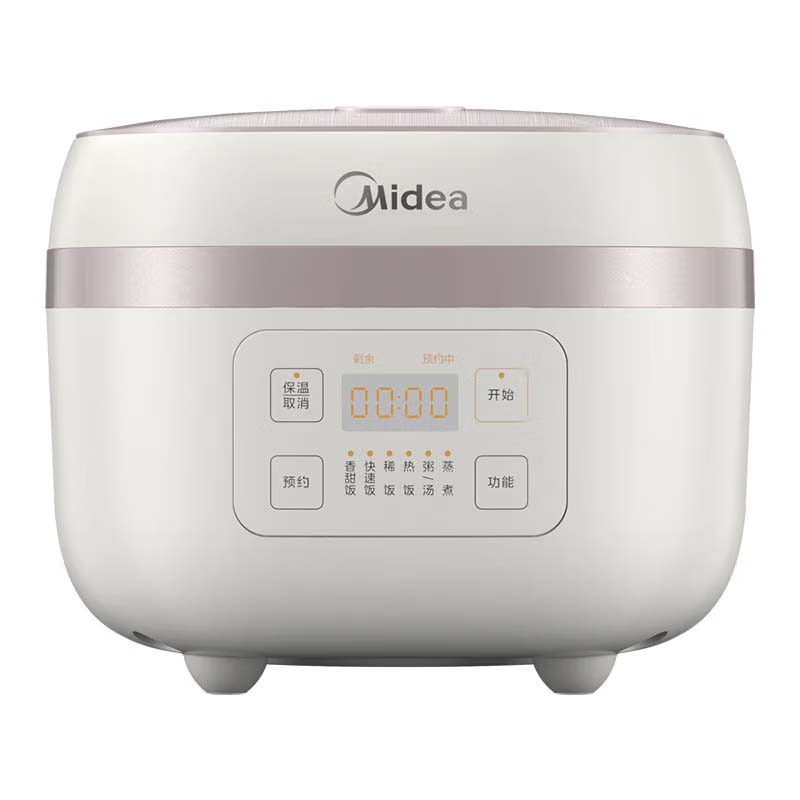 美的(Midea)电饭煲家用4升精铁釜大容量米饭锅智能预约3-4人IH多功能蒸米饭电饭锅 MB-AFB40C8 台高清大图