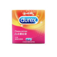 杜蕾斯(Durex)凸点螺纹避孕套3只 颗粒带刺超薄狼牙套 成人计生情趣用品 其他