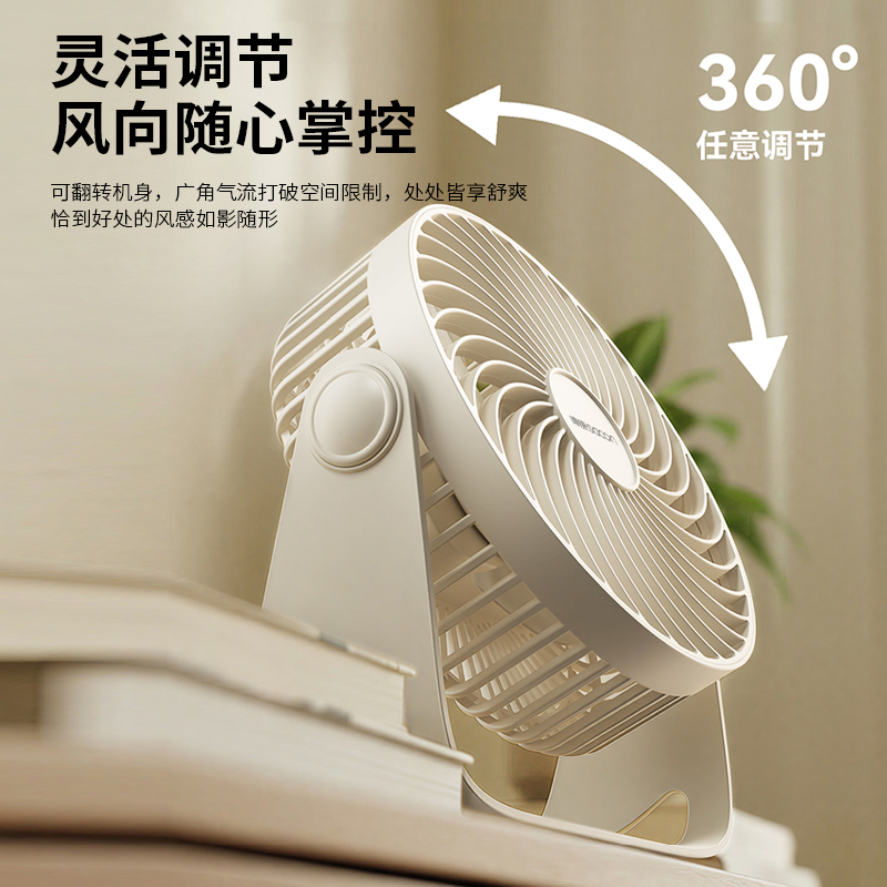 Sacon 帅康 桌面风扇SK-USB003白色(单位:台)高清大图