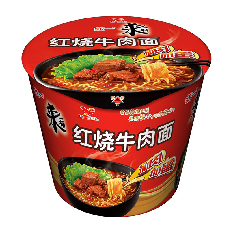 统一来一桶红烧牛肉大桶(2块面饼)145g方便面您没有填写评价内容-苏宁