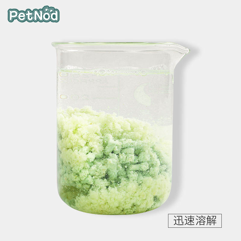诺旦猫砂绿茶植物豆腐猫砂6L约4.8斤细颗粒豆腐猫砂除臭结团可冲马桶(发货迅速)高清大图