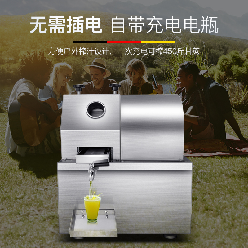 德玛仕 DEMASHI 甘蔗榨汁机商用 甘蔗削皮机 榨甘蔗汁机 甘蔗机商用 YF-T80