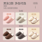 名创优品(miniso) 简约系列毛绒女士棉擦地拖鞋(灰色,41-42码)