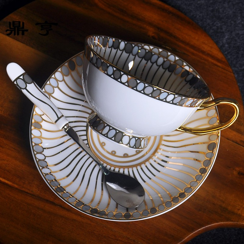 鼎亨宝石系列英式下午茶茶具套装创意骨瓷杯子陶瓷红茶茶杯欧式咖
