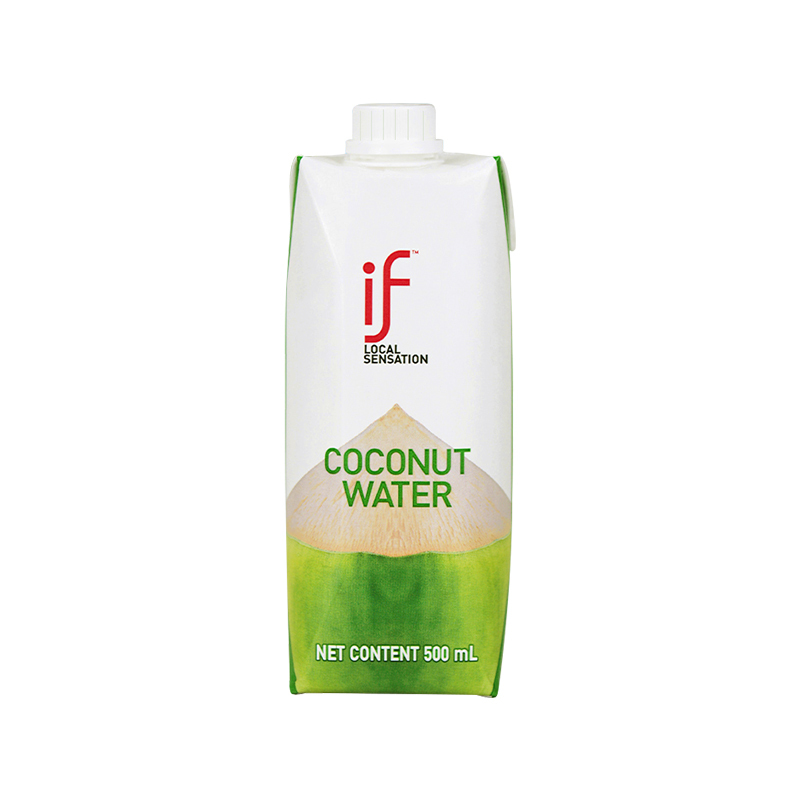 泰国原装进口if100%椰子水NFC电解质0脂0添加500ml*6瓶果汁饮料