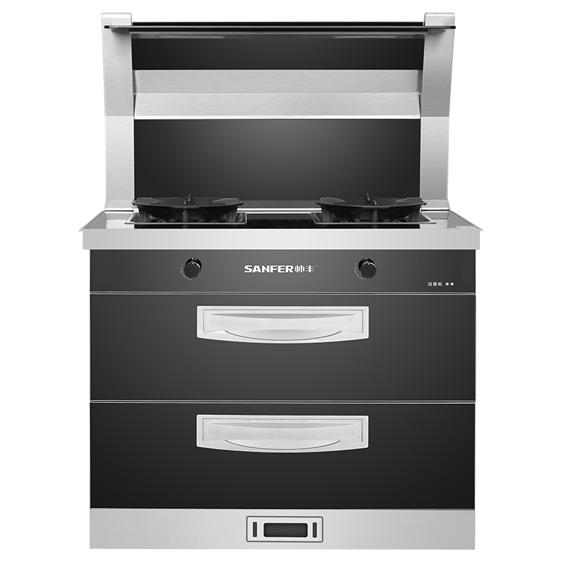 sanfer帅丰2019u63b二星消毒变频电机集成灶全新配置油烟机