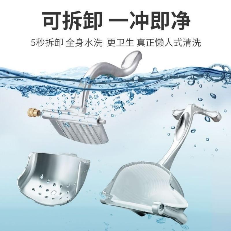 德国手动榨汁器家用水果压汁器柠檬夹压渣汁分离多功能手压榨汁机 铝合金至尊款+10个过滤袋