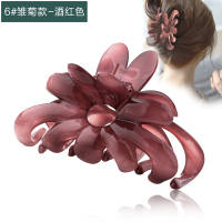糖果公主成人发饰韩版亚克力爪夹洗脸大号抓夹水墨花朵洗脸发卡子简约头饰