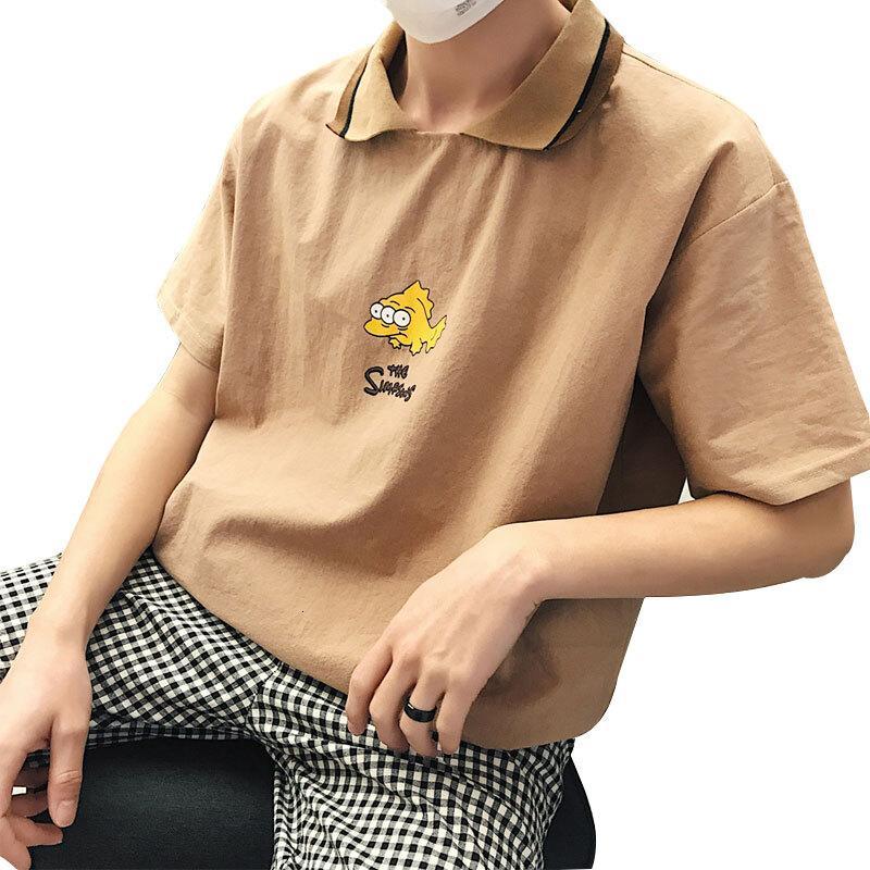 2018男士衣服短袖男T恤学生宽松圆领上衣体恤半袖