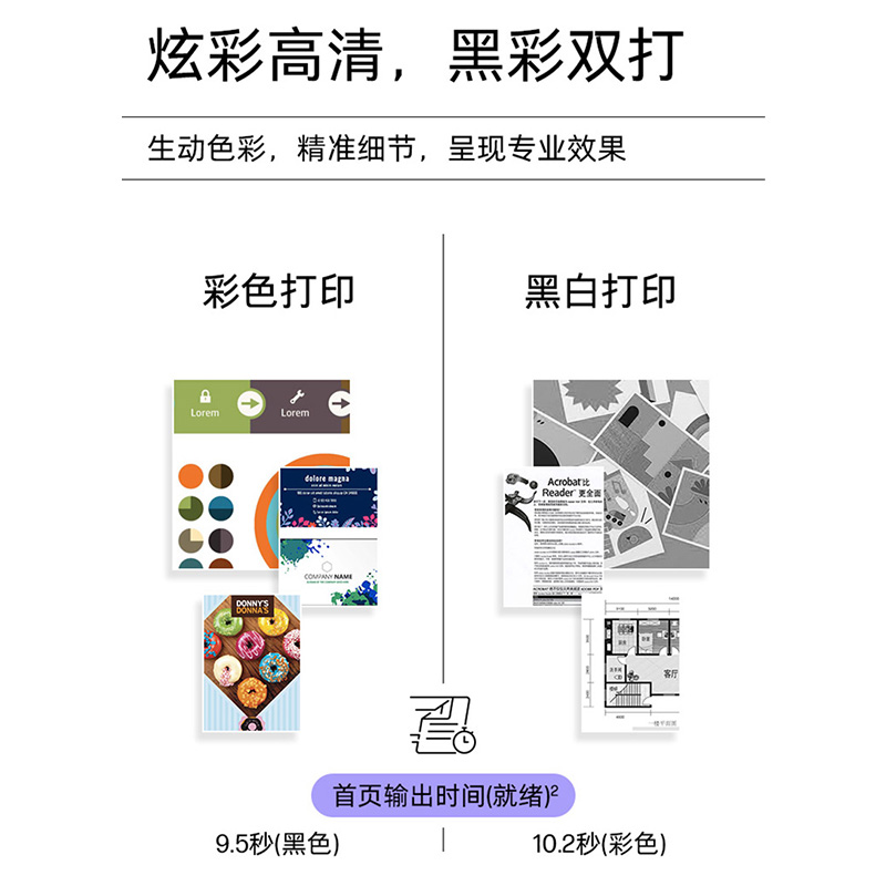 惠普4303dw打印机彩色激光无线有线办公专用自动双面打印复印扫描传真一体机4303fdw商用2061高清大图