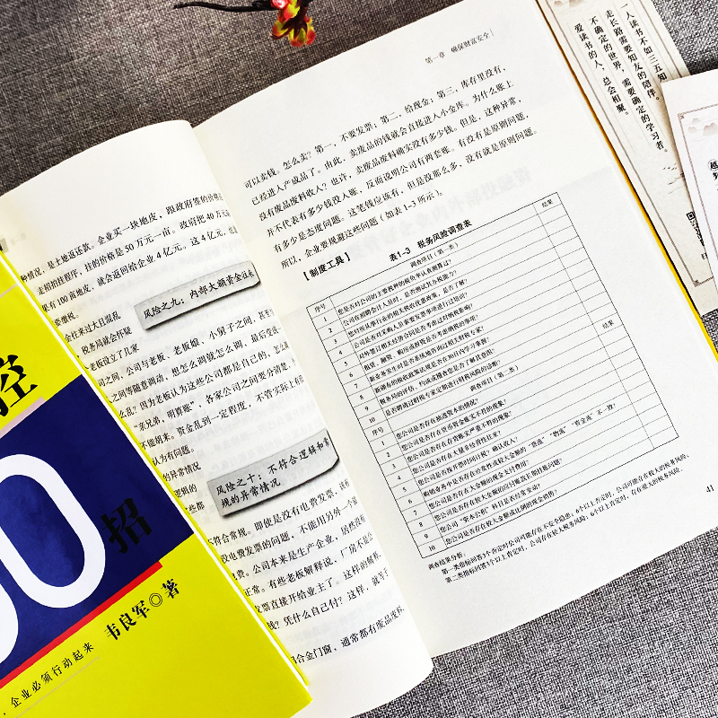 [正版]2册 老板财务通+企业风险防控100招 商业模式营销企业经营管理法律风险防控税收筹划一本通会计做账纳税申报基础高清大图