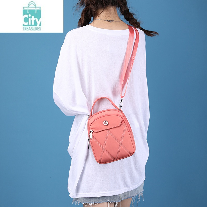 bangdou女士手提包2022年新款牛津布斜挎小包女夏季帆布手拎包轻便单