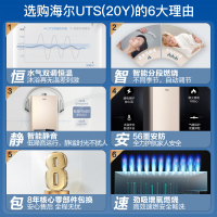 Haier/海尔12升家用液化气热水器JSQ22-12UTS(20Y)水气双调恒温 智能分段燃烧 56重安防