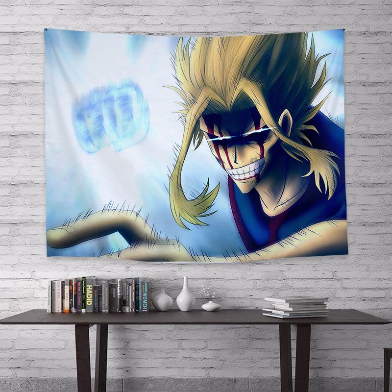 美帮汇二次元动漫我的英雄学院背景布居家宿舍房间装饰布置定制挂布挂旗图片