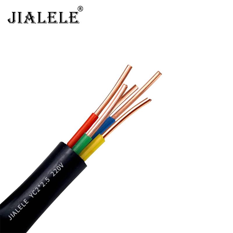JIALELE 橡套电缆 YC2*2.5 220V/米高清大图