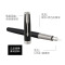 派克(PARKER) 新款卓尔纯黑丽雅白夹墨水笔 办公用品 商务高端经典时尚款 书法练字签字领导老师长辈专用钢笔