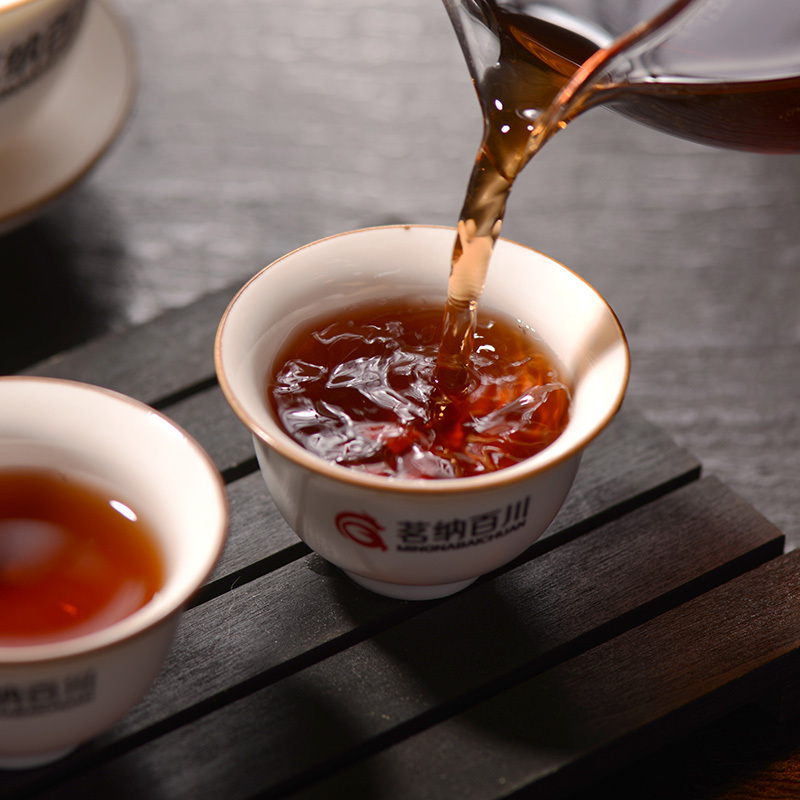 茗纳百川 云南普洱茶熟茶特级茶叶散装5-10年 勐海老料陈香 一级散茶500克