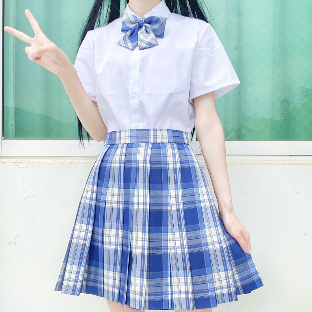 jk制服裙正版儿童女班服学院风英伦韩版高中生夏季百褶裙校服套装