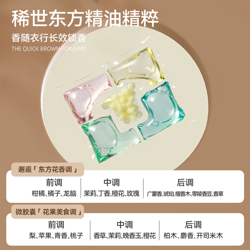 EVERSHINE晴天大白5D洗衣凝珠袋装邂 逅+挚爱9g*50颗高清大图