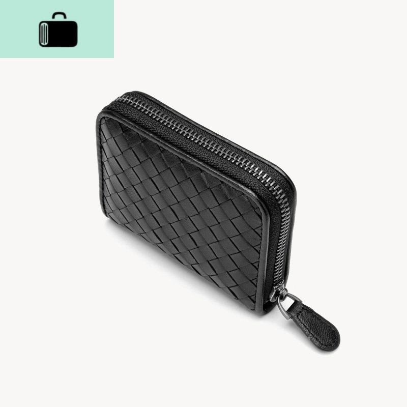 编织零钱包女钱包短款男迷你零钱袋皮夹卡包女式小巧名片夹卡片包NEW LAKE高清大图