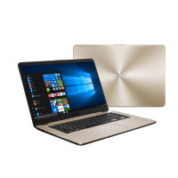 华硕（ASUS）超薄窄边A505ZA2200 15.6英寸轻薄本商用办公本笔记本电脑AMD R3-2200U 8G内存500GB+256GB固态 金色、灰色 定制版