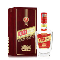 [2瓶装]宜宾五粮液股份金珀酒 52度浓香型白酒 500ml *2瓶 礼盒装[木盒版]