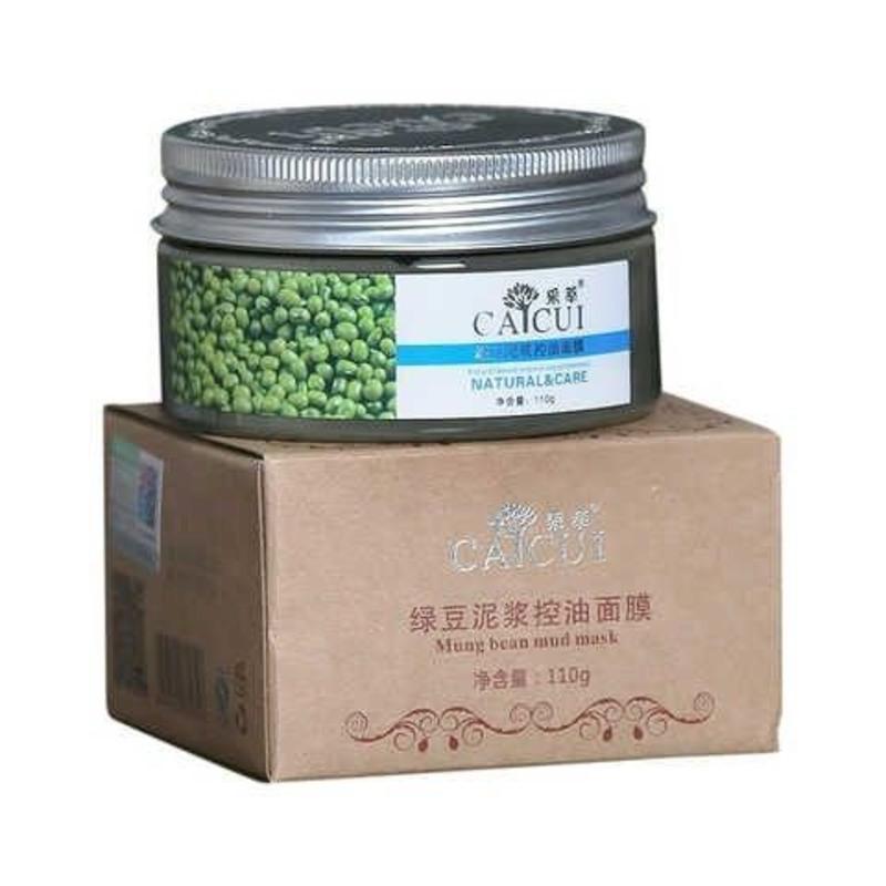 采萃绿豆泥面膜女补水控油深层清洁毛孔祛痘去黑头提亮涂抹式学生 1瓶