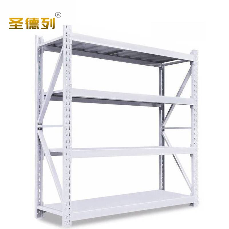 圣德列仓储货架置物架E-4 1500*600*2000四层白色300kg高清大图