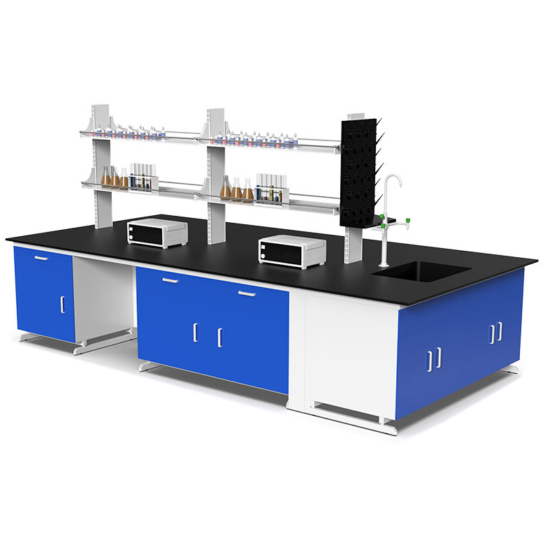 烁恒实验桌钢木3m台高清大图