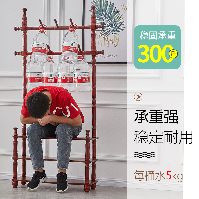 欧式实木落地衣帽架门厅挂衣架家用收纳架现代简约卧室客厅置物架
