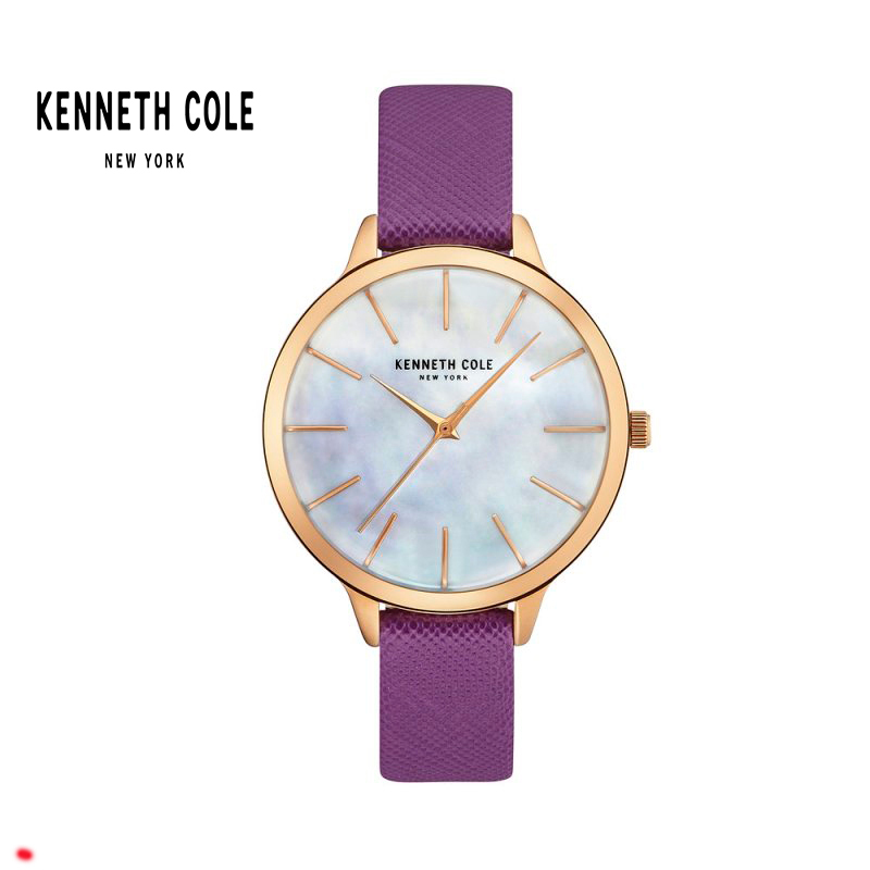 凯尼斯柯尔,Kenneth Cole欧美品牌女士石英表时尚简约贝母表盘KC皮带女表防水腕表KC15056002