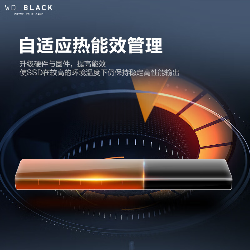 西部数据(Western Digital)2TB大容量 笔记本SSD固态硬盘 M.2 SN850X PCIe4.0 2280 NVMe 游戏电竞电脑扩展高清大图