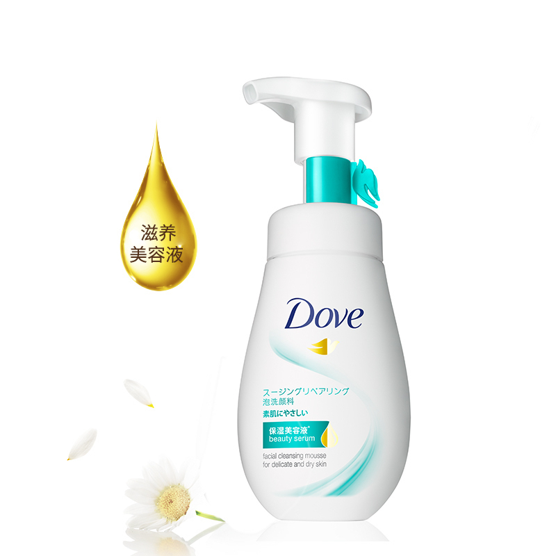 多芬（Dove）舒缓修护洁面泡泡160ML 【联合利华】