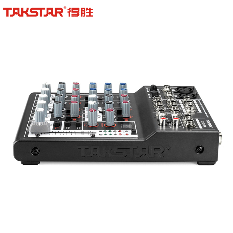得胜 XR-210FX 十路调音台 内置声卡USB连接 三段均衡百种音效10路模拟输入2路输出 幻象供电50DB话筒增益