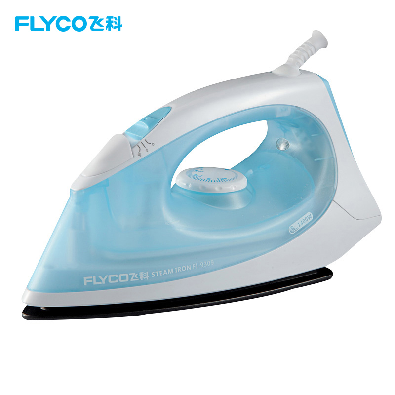 飞科(FLYCO)电熨斗FI9309 蒸汽家用蒸气熨强劲蒸汽系统两档蒸汽温度指示灯熨斗烫斗高清大图