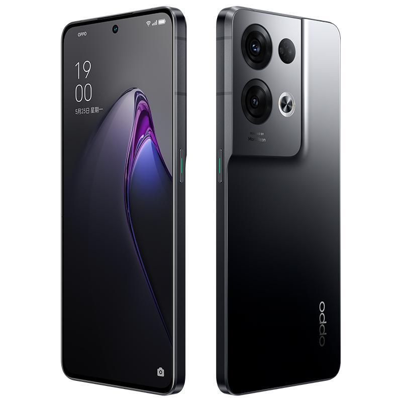 OPPO Reno8 Pro+ 暗涌黑 8G+256G 5G手机 天玑8100-MAX 芯片 长寿版 80W 超级闪充 120Hz OLED 超清屏 全网通手机