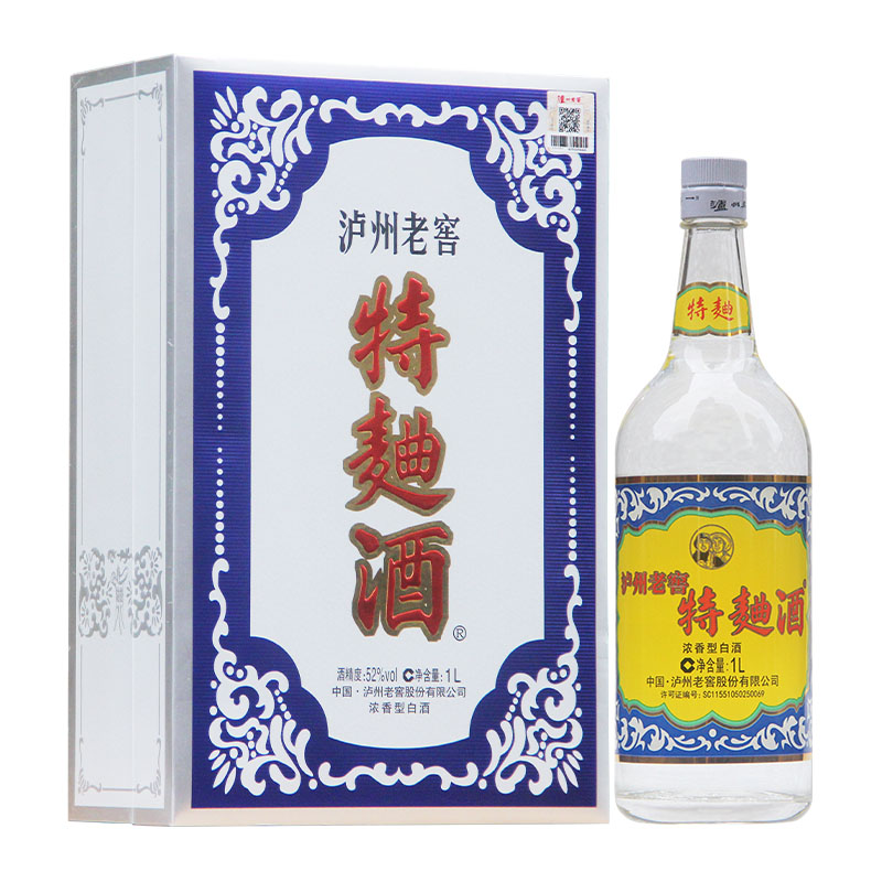 52度 泸州老窖60版特曲1l 浓香型白酒 单瓶装
