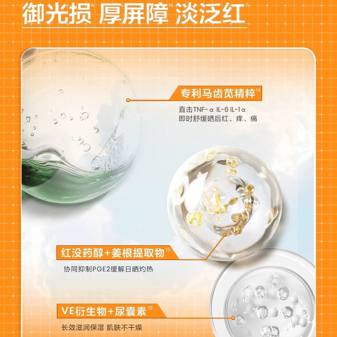 薇诺娜[邓为专属]清透防晒乳50g高倍防晒隔离霜七夕情人节礼物高清大图