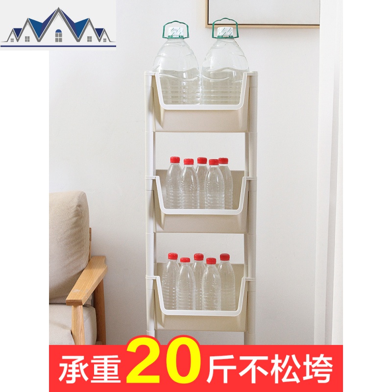 厨房置物架蔬菜收纳架落地多层果蔬架子家用菜架可移动小推车 三维工匠高清大图