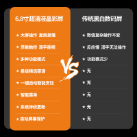 [2021新款]康佳(KONKA) KD21 集成灶 彩屏智能菜单家用蒸烤一体侧吸下排油烟机燃气灶环保一体灶 液化气
