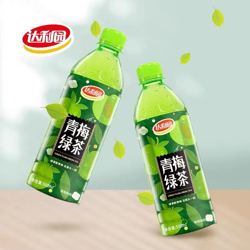 达利园青梅绿茶500ml*5瓶青梅绿绿茶饮料 茶饮料组合装套餐