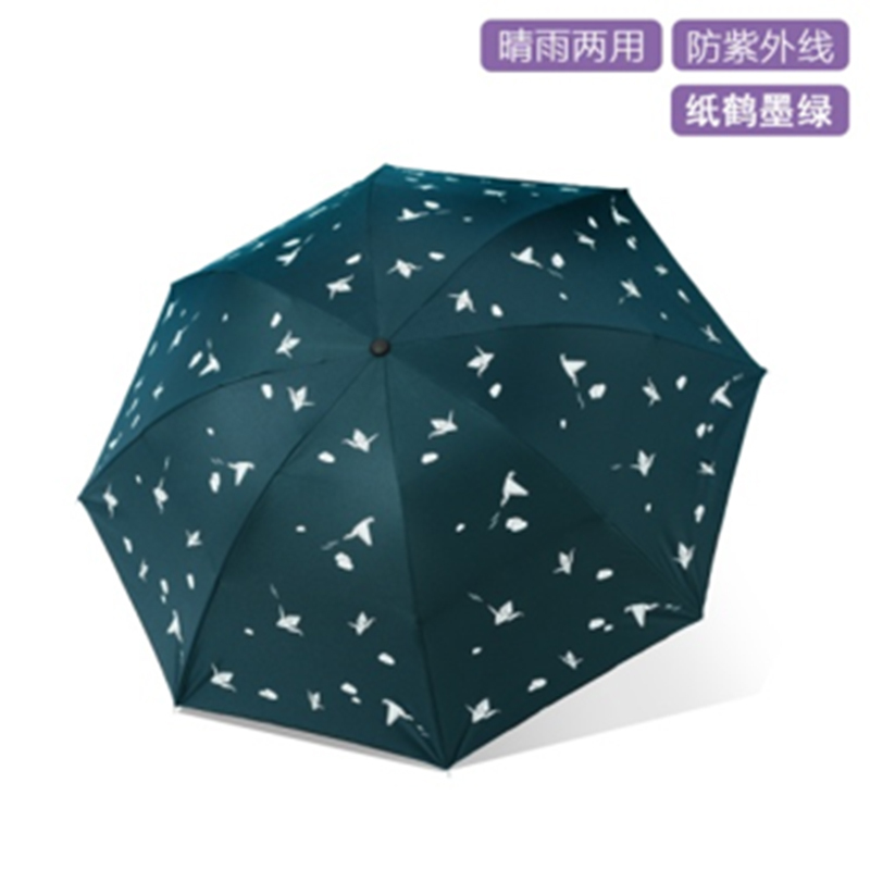 手动钢骨伞架 黑胶布 橡胶漆手柄 YF-S2021014 晴雨两用伞