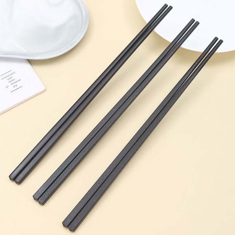 尚品双蕊合金筷子筷子机专用不吸水不发霉家用商用防滑筷子 24cm*10双装高清大图