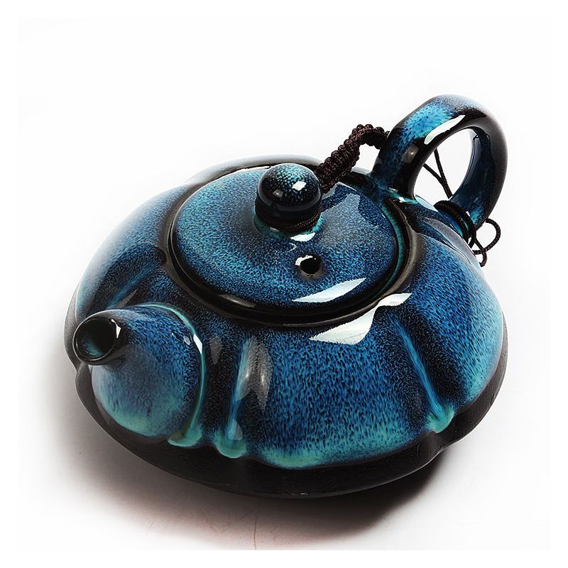 窑变茶壶家用陶瓷单壶档侧把壶功夫茶具小茶壶泡茶壶|窑变四方之志