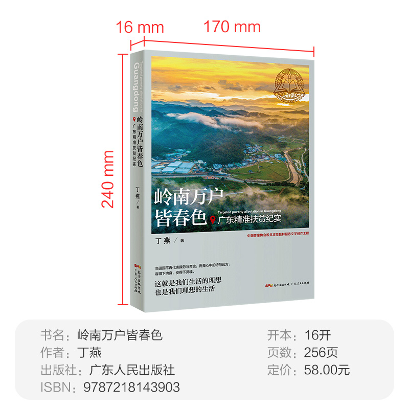 [正版]岭南万户皆春色 广东精准扶贫纪实 丁燕 广东人民出版社农业扶贫水利扶贫纪实文学文化书籍书高清大图