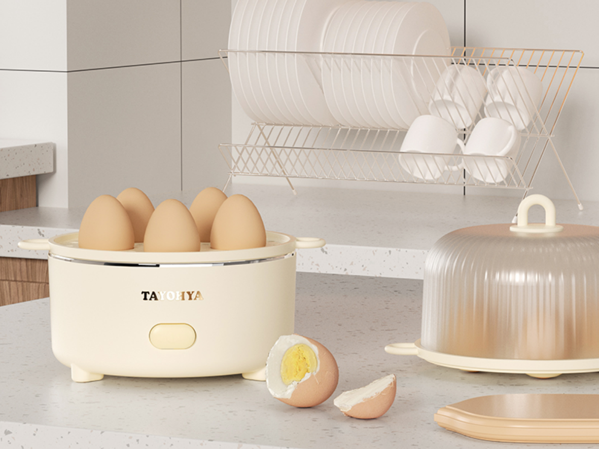 多样屋TA71-0007BP多功能早餐机蒸蛋器