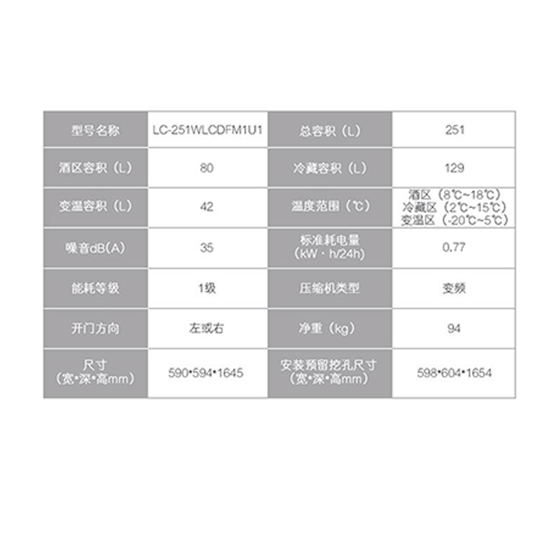 卡萨帝(Casarte)251升 冰吧酒柜 冷藏冰箱 趣味制冰 电子精控 杀菌保湿 LC-251WLCDFM1U1高清大图